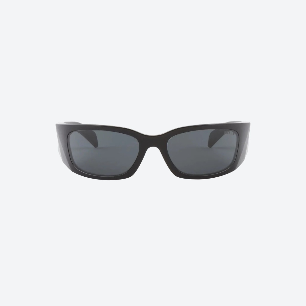 Prada Symbole Black Wraparound Sunglasses
